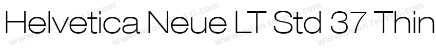 Helvetica Neue LT Std 37 Thin Conde字体转换